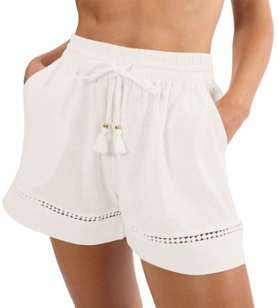 Шорти Триумф Summer Wear Shorts копринено бели