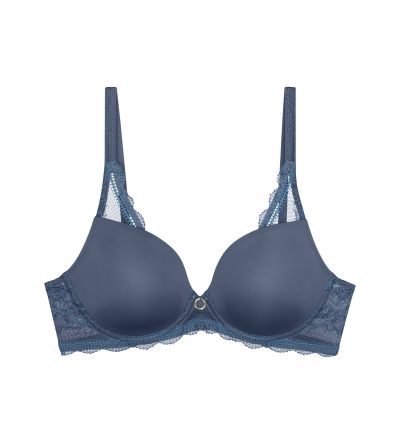 Сутиен Триумф с банел и оформена чашка Comfort Allure WHP 01 виолетово син