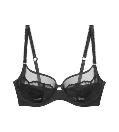 Сутиен Триумф с банел и мека чашка Love in Lace W черен