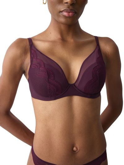 Сутиен Триумф с банел и оформена чапка Comfort Glam WP бордо