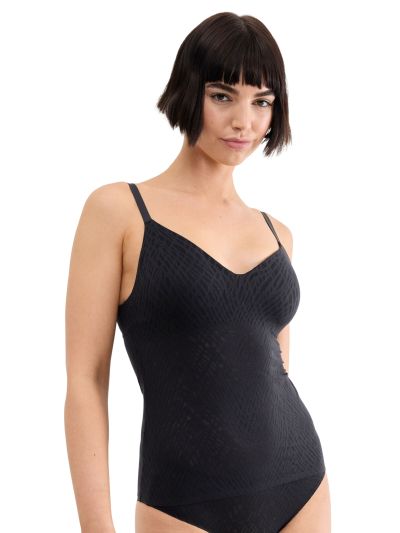 Сутиен Слоги тип потник без балел с оформена чашка с Push Up ефект Zero Feel Bliss The Up Push Up Shirt черен