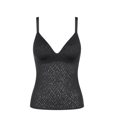 Сутиен Слоги тип потник без балел с оформена чашка с Push Up ефект Zero Feel Bliss The Up Push Up Shirt черен