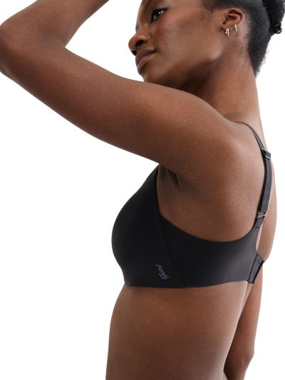 Сутиен Слоги без банел с оформена чашка с повдигащ Push Up ефект Zero Feel 2.0 The Up TShirt Bra черен